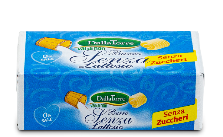 Burro senza lattosio e senza zucchero