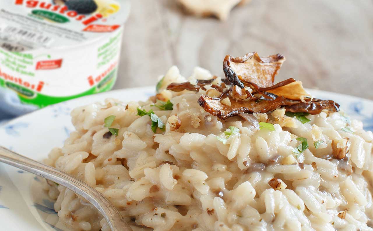 risotto ai funghi porcini e profumo di tartufo